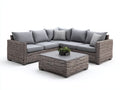 Divani da esterno-Rattan sintetico-Tessuto-265 x 265 x 82 cm-Grigio tortora-Grigio chiaro-Antracite-Stile moderno