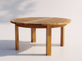 Tavolo da giardino - legno di teak - 120 x 120 x 75 cm - miele - stile rustico